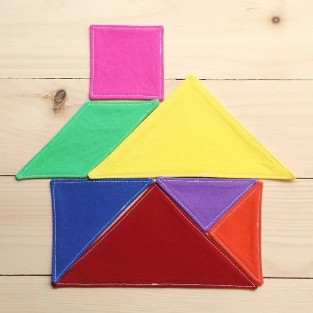 Fabric Tangram Puzzle PDF Sewing Pattern — Crafty Staci